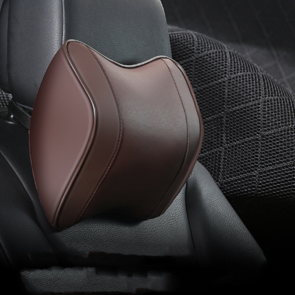 Car Neck Headrest Pillow with Adjustable Height and Tightness, Perforated Leather Cover, 4 Colors, for Cars