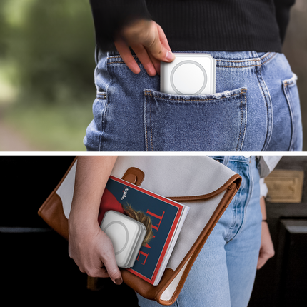 Magnetic Wireless Charger 15W with Foldable Stand, 3-in-1 Travel Charging Pad for Phone, Watch and Earbuds
