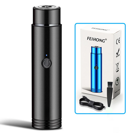 Pocket Electric Shaver, USB Powered Mini Travel Razor with Quiet Motor and Gentle Blades for Sensitive Skin