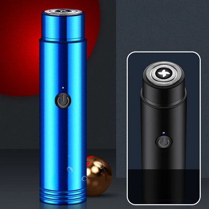 Pocket Electric Shaver, USB Powered Mini Travel Razor with Quiet Motor and Gentle Blades for Sensitive Skin