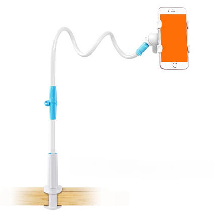 Phone Holder Stand for Desk, Flexible ABS Mobile Phone Stand for Hands Free Viewing in the Office and at Home