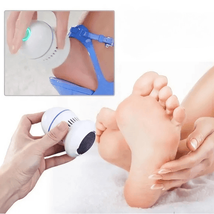 Electric Foot File and Dead Skin Remover, Handheld Callus Smoothing Pedicure Tool for Dry Heels
