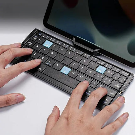 Bluetooth Folding Keyboard with Compact Design | Portable Typing Solution for Travel