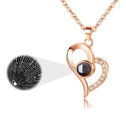 Romantic Rose Gift Box with Adjustable Necklace | Perfect for Valentine's Day