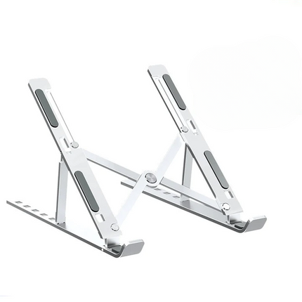 Aluminum Laptop Stand for Desk, Adjustable Foldable Ergonomic Riser for MacBook up to 17.3 Inches