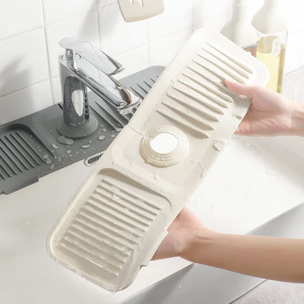 Kitchen Sink Draining Mat for Countertops, Dish Drying Mat that Holds Wet Plates, Pans and Utensils