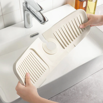 Kitchen Sink Draining Mat for Countertops, Dish Drying Mat that Holds Wet Plates, Pans and Utensils