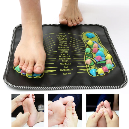 Reflexology Foot Massage Pad with Heat & Vibration | Relaxation Tool for Stress Relief