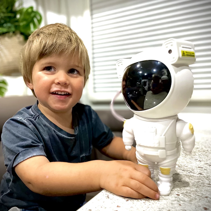 Astronaut Star Projector with Adjustable Brightness | Magical Night Sky for Kids’ Room