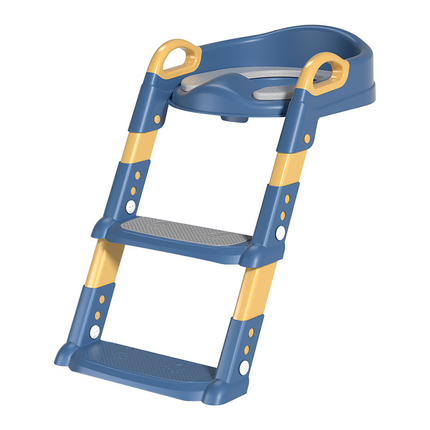 Toddler Potty Training Seat with Steps, Foldable Toilet Trainer Ladder for Kids and Small Bathrooms