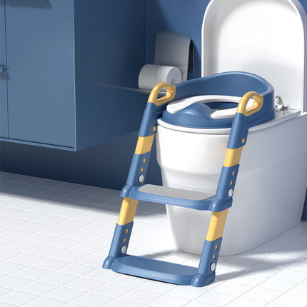 Toddler Potty Training Seat with Steps, Foldable Toilet Trainer Ladder for Kids and Small Bathrooms