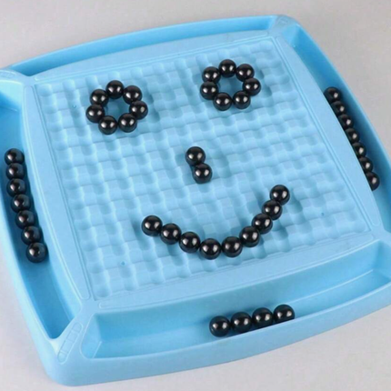 Magnetic Board Game for Family Game Night, Play Out All Your Magnets to Win, Screen-Free Strategy for Kids and Adults