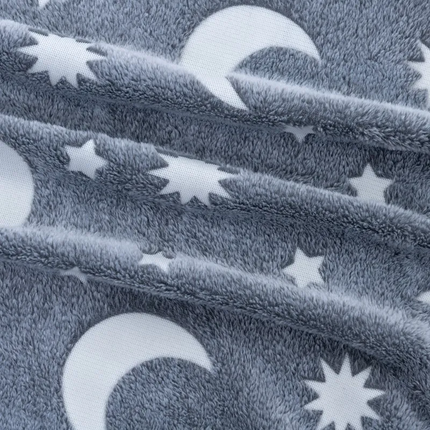 Glow in the Dark Blanket, Double Sided Plush Velvet and Wool Throw, 12 Color Options for Kids and Adults