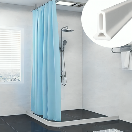 Shower Water Stopper, Self-Adhesive Silicone Water Dam for Bathroom Floors, Keeps Water Inside the Shower, 2m or 3m