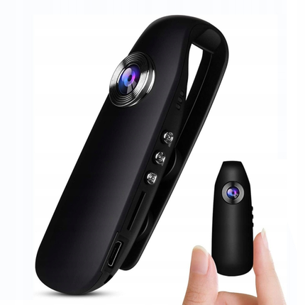 Mini Security Camera with 1080p HD Video and Night Vision, Compact Portable Camera with 32GB Option