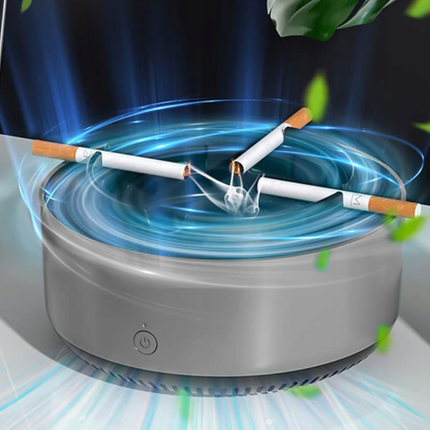 Smart Ashtray with Built-in Smoke Sensor | Odor-Controlled Design for Clean Living Spaces
