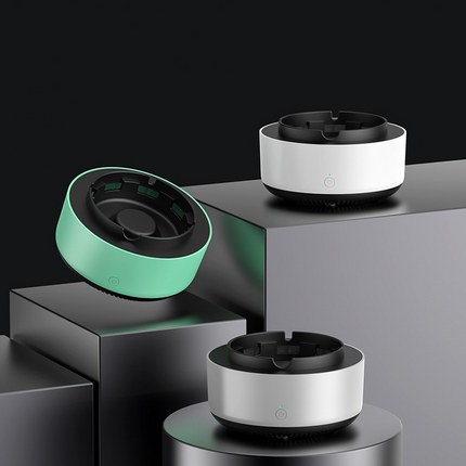 Smart Ashtray with Built-in Smoke Sensor | Odor-Controlled Design for Clean Living Spaces