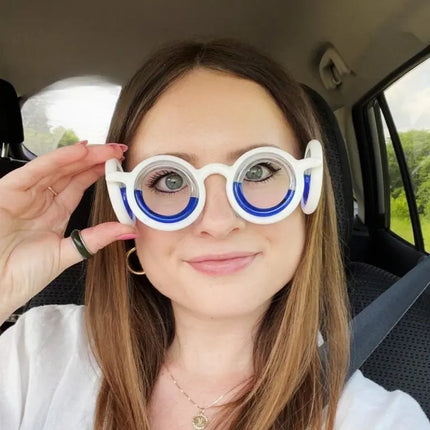 Motion Sickness Glasses for Travel, Lightweight Frame to Wear on Journeys, Packs in a Bag with Essentials