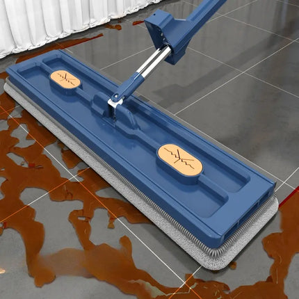 360° Flat Mop with Self-Wringing Design | Effortless Cleaning for All Surfaces