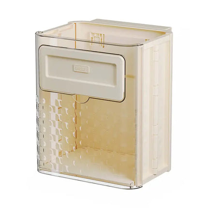 Hanging Trash Bin for Kitchen Cabinet, Foldable Wall Mounted Waste Basket with Hanging Hook