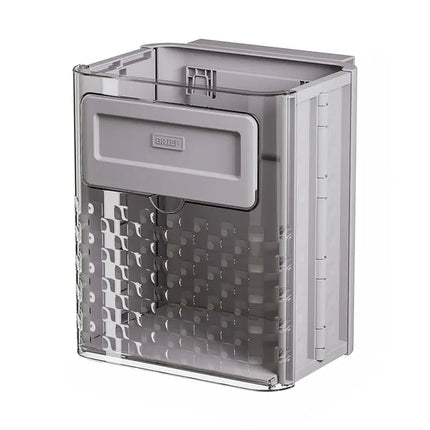 Hanging Trash Bin for Kitchen Cabinet, Foldable Wall Mounted Waste Basket with Hanging Hook