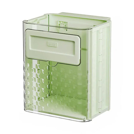 Hanging Trash Bin for Kitchen Cabinet, Foldable Wall Mounted Waste Basket with Hanging Hook