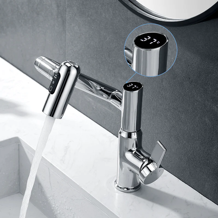 SmartFlow Intelligent Faucet with Touch Control & Digital Display | Modern Design for Effortless Water Management