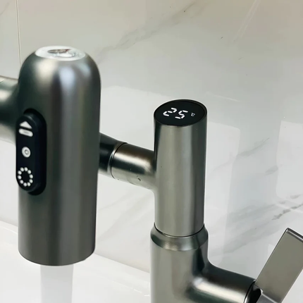 SmartFlow Intelligent Faucet with Touch Control & Digital Display | Modern Design for Effortless Water Management