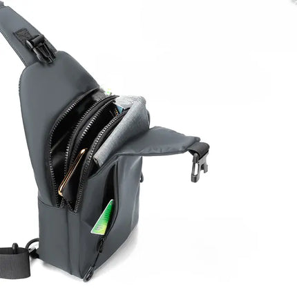 Anti-Theft Crossbody Backpack with RFID Protection, Black, Blue or Grey, for Commuting, City Trips and Travel