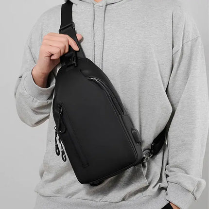 Anti-Theft Crossbody Backpack with RFID Protection, Black, Blue or Grey, for Commuting, City Trips and Travel