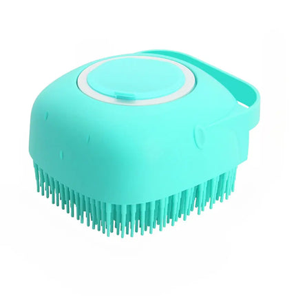 Pet Grooming Brush with Soft Bristles, Gentle Coat Cleaning Brush with Non Slip Grip, Easy Clean Design, 3 Colours