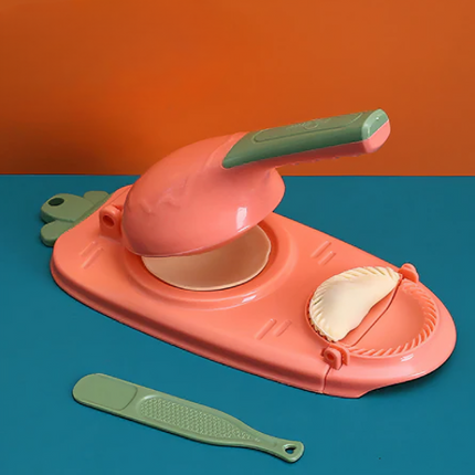 Dumpling Maker Press with Non-Stick Plates, Easy Home Dumpling Mold Tool for Filled Dough, Red, Green, Pink, Yellow