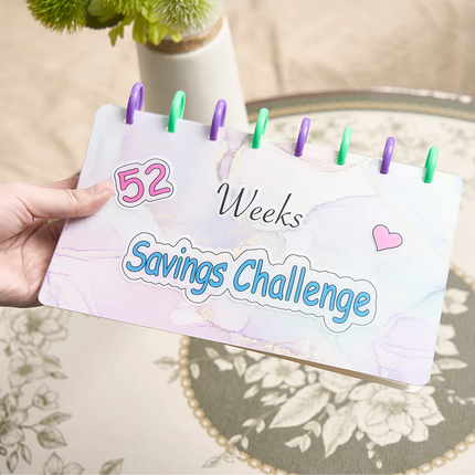52-Week Savings Binder | Organized Tracking System for Effective Budgeting