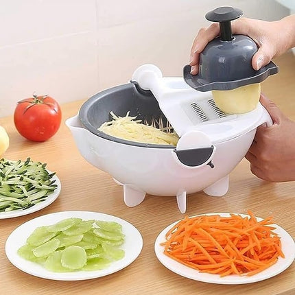 Multifunctional Vegetable Cutter with 9 Blades | Quick Prep Tool for Healthy Meals