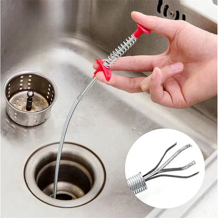 Heavy-Duty Sewer Cleaner Hook with Ergonomic Grip | Durable Tool for Efficient Clogs Removal