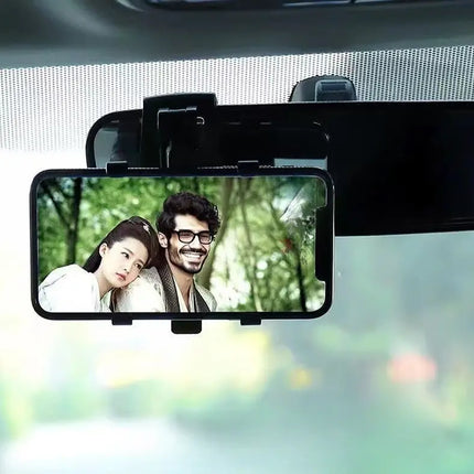 Car Phone Holder with 360 Degree Rotation for Horizontal, Vertical or Angled Viewing, Universal Eye Level Mount for All Phones and Cars