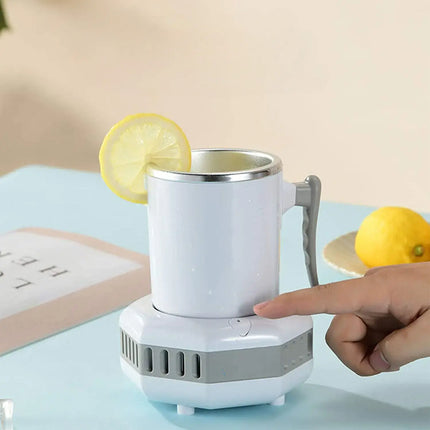 Portable Cooling Cup with One Button Chilling, Compact Travel Drink Cup for Office, School and Picnics