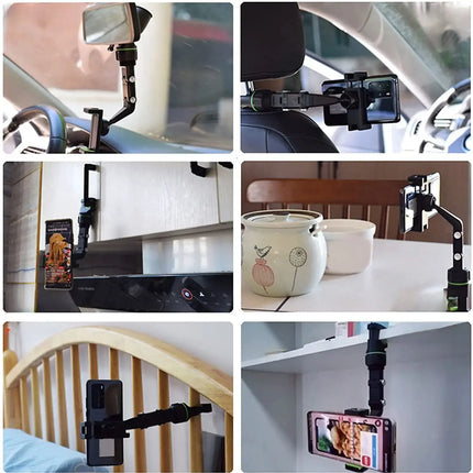 Phone Holder for Car Rearview Mirror with Adjustable Clip | Secure & Convenient Access
