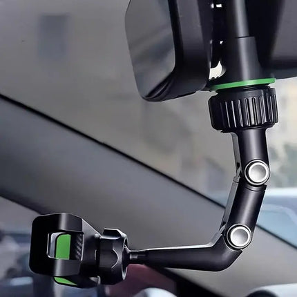 Phone Holder for Car Rearview Mirror with Adjustable Clip | Secure & Convenient Access