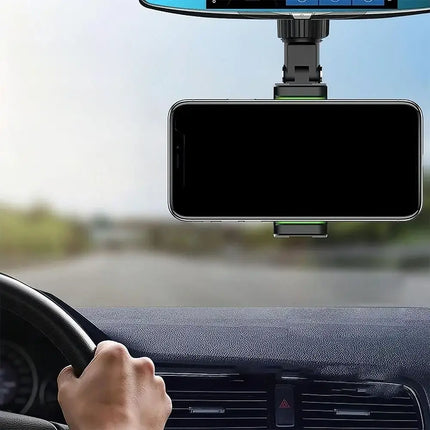 Phone Holder for Car Rearview Mirror with Adjustable Clip | Secure & Convenient Access