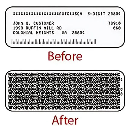 Identity Theft Protection Roller Stamp for Documents, Confidential Address Blocker Security Stamp in 4 Colors