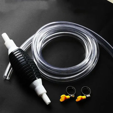 Manual Siphon Pump for Gas, Oil and Water, Hand Squeeze Transfer Pump for Fuel Cans, Mowers and Coolant
