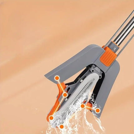 Self-Wringing Mop with Microfiber Mop Head | Effortless Cleaning for Streak-Free Floors