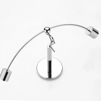 Stainless Steel Balancing Sculpture with Modern Design | Unique Home Decor for Creative Spaces