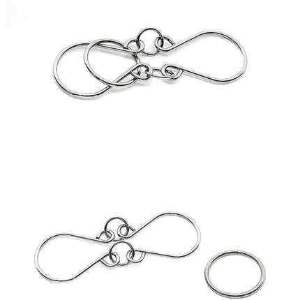 Metal Puzzle Rings Brain Teaser Set, Interlocking Puzzles to Take Apart and Reassemble, Screen Free Fidget