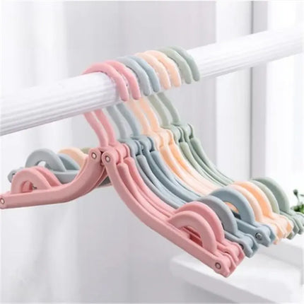 Portable Folding Hangers with Space-Saving Design | Versatile Clothes Organizer for Travel and Home