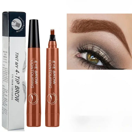 3D Eyebrow Pencil, Dual Ended Brow Definer for Fuller Looking Arches, Precise Strokes for Sparse Brows, 5 Shades