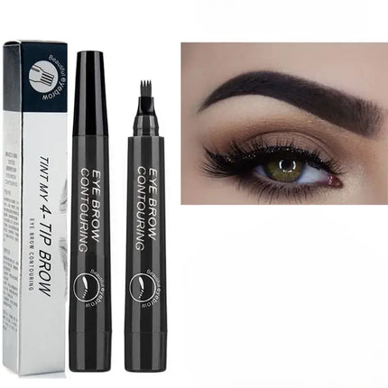 3D Eyebrow Pencil, Dual Ended Brow Definer for Fuller Looking Arches, Precise Strokes for Sparse Brows, 5 Shades