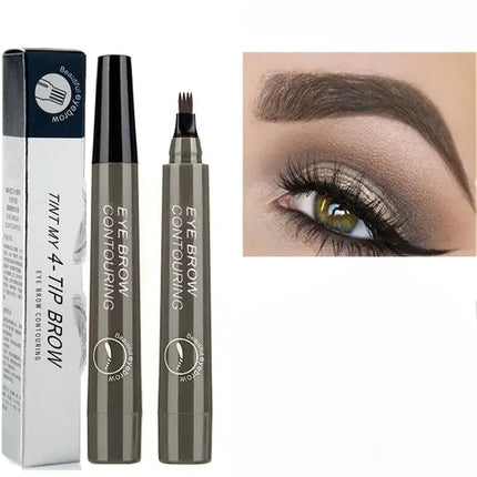 3D Eyebrow Pencil, Dual Ended Brow Definer for Fuller Looking Arches, Precise Strokes for Sparse Brows, 5 Shades