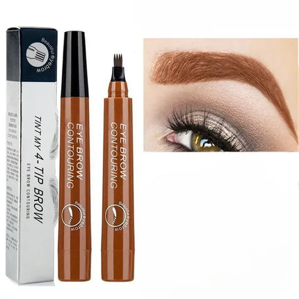 3D Eyebrow Pencil, Dual Ended Brow Definer for Fuller Looking Arches, Precise Strokes for Sparse Brows, 5 Shades
